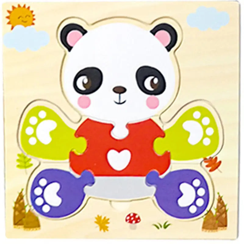 Montessori-Inspired Wooden Animal Puzzle ā Early Learning Toy for Toddlers (Ages 1ā5)