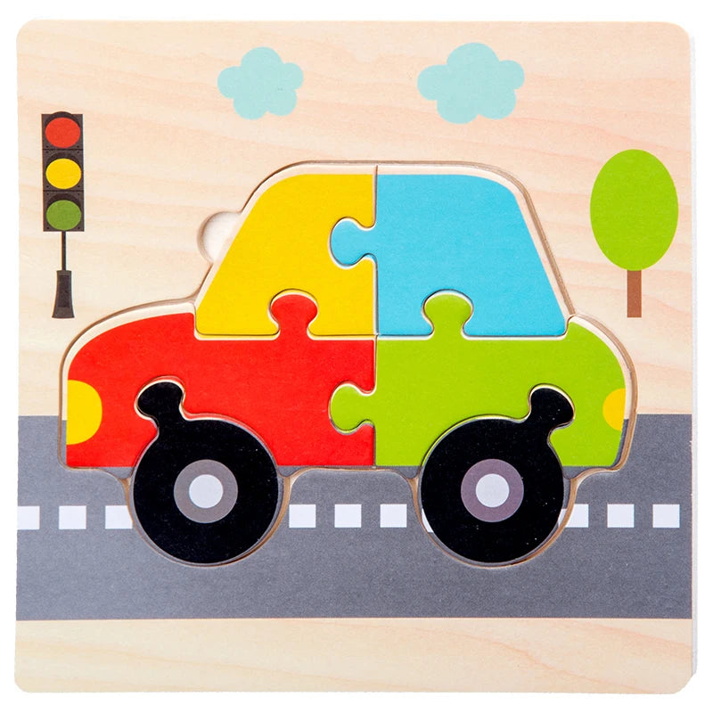 Montessori-Inspired Wooden Animal Puzzle ā Early Learning Toy for Toddlers (Ages 1ā5)