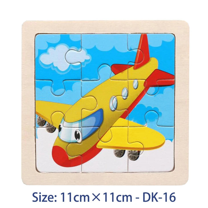 Colorful Animal Jigsaw Puzzle – Montessori-Inspired Wooden Toy for Toddlers (Ages 2–5)