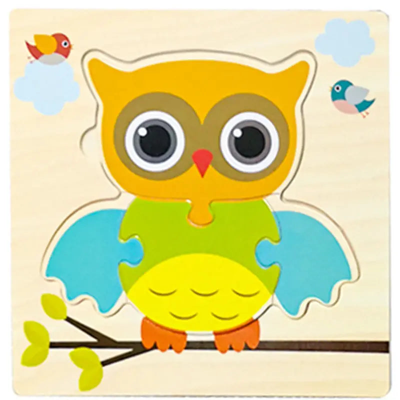 Montessori-Inspired Wooden Animal Puzzle – Early Learning Toy for Toddlers (Ages 1–5)