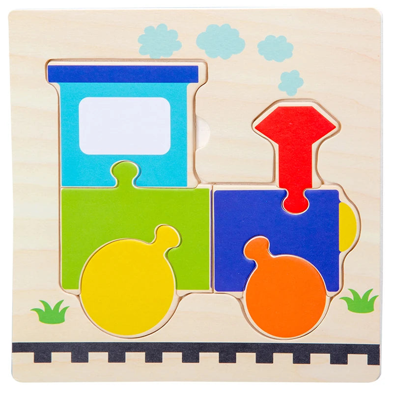 Montessori-Inspired Wooden Animal Puzzle – Early Learning Toy for Toddlers (Ages 1–5)