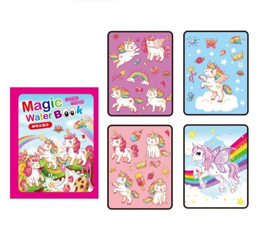 Reusable Water Drawing Book – Mess-Free Magic Painting Pad for Toddlers (Includes Water Pen)