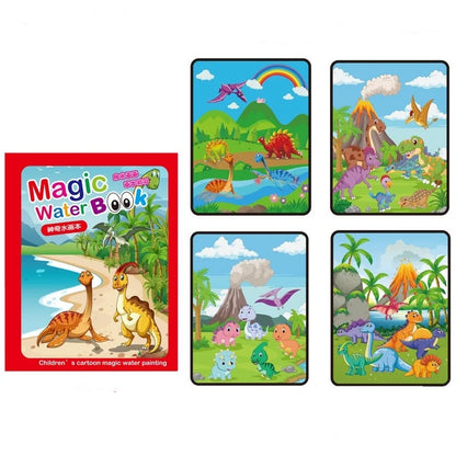 Reusable Water Drawing Book – Mess-Free Magic Painting Pad for Toddlers (Includes Water Pen)