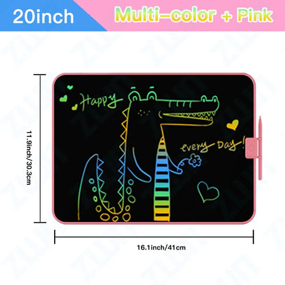 LCD Writing & Drawing Tablet – Colorful Screen for Kids’ Doodles, Notes & Learning (12/15/20 Inch)