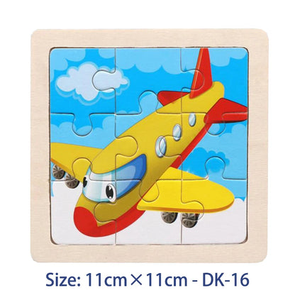 Colorful Animal Jigsaw Puzzle – Montessori-Inspired Wooden Toy for Toddlers (Ages 2–5)