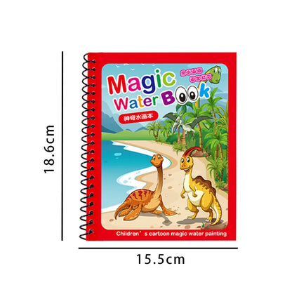 Reusable Water Drawing Book – Mess-Free Magic Painting Pad for Toddlers (Includes Water Pen)