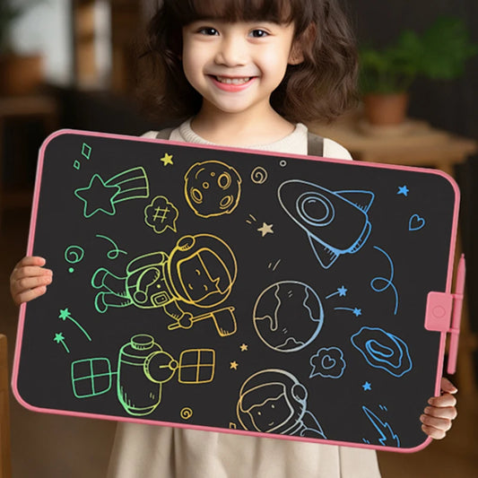 LCD Writing & Drawing Tablet – Colorful Screen for Kids’ Doodles, Notes & Learning (12/15/20 Inch)